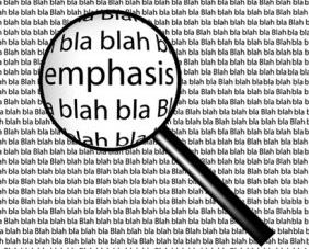emphasis